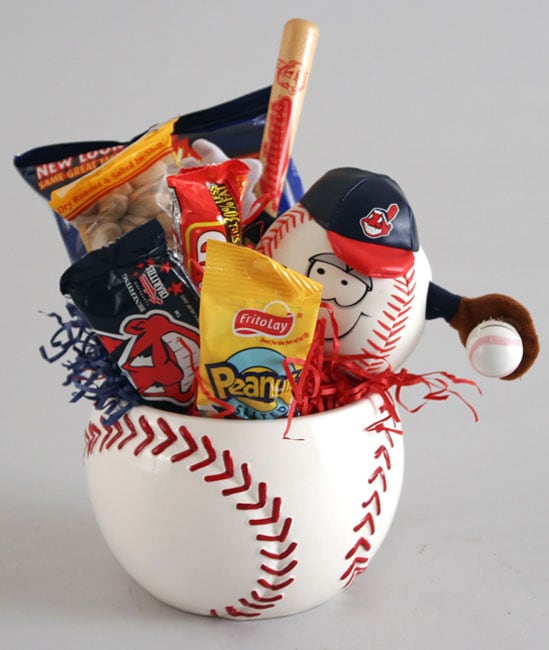 The League Snacks and Baseball Gift Basket  
