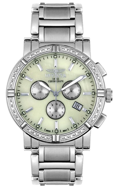 Invicta Mens Chronograph Diamond Watch  