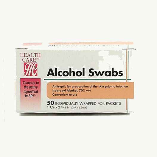 Isopropyl Alcohol Swabs (Case of 20)  