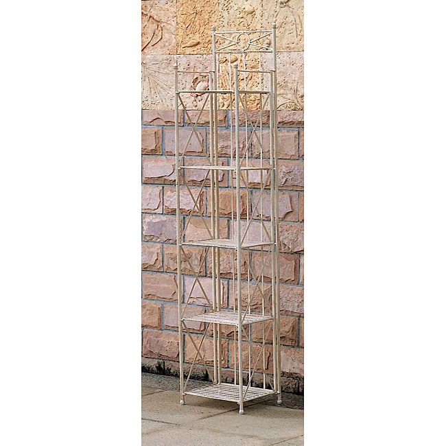 Narrow 5 tier Iron Folding Bakers Rack  