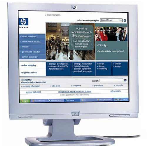 HP 17 inch LCD Flat Panel Monitor  