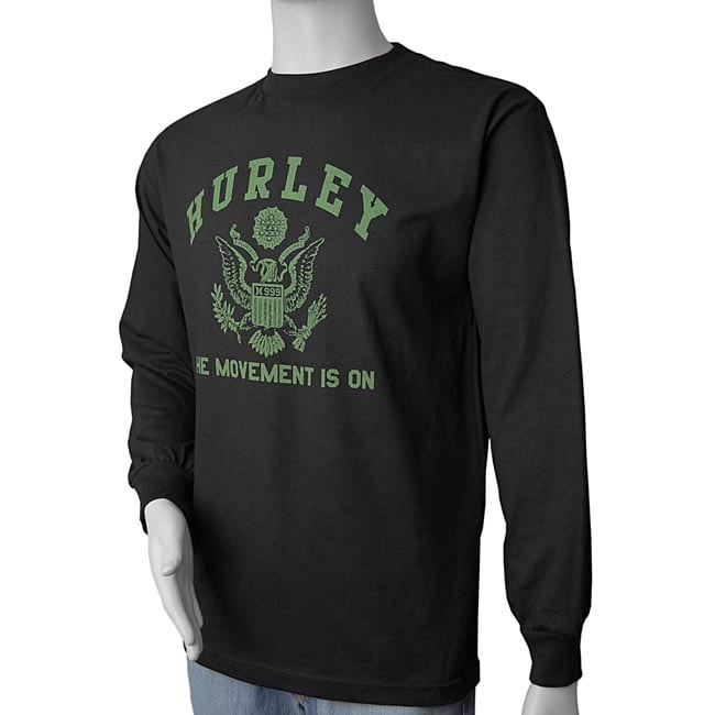 Hurley Mens Black Long sleeve T shirt  