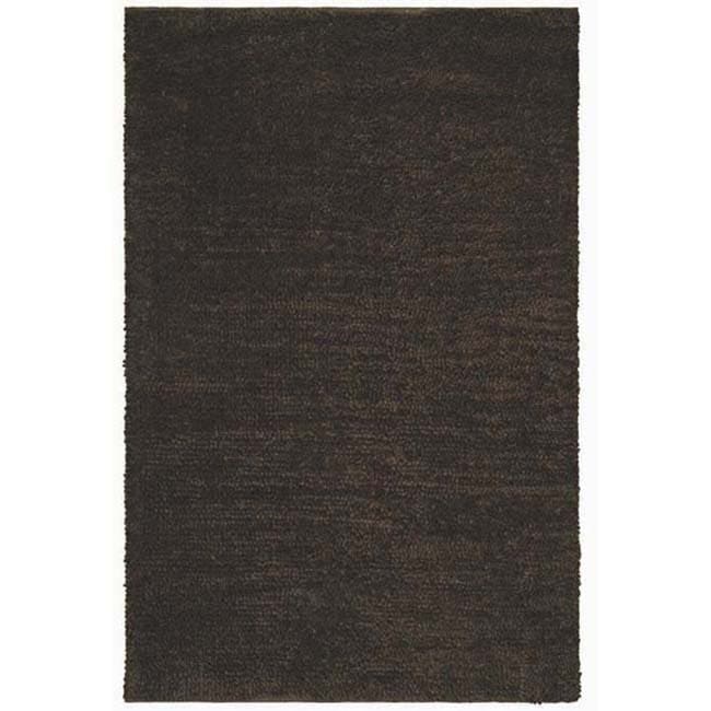 Hand woven Shaggy Brown Wool Rug (4 X 6) (brownPattern shagMeasures 1.6 inches thickTip We recommend the use of a non skid pad to keep the rug in place on smooth surfaces.All rug sizes are approximate. Due to the difference of monitor colors, some rug c