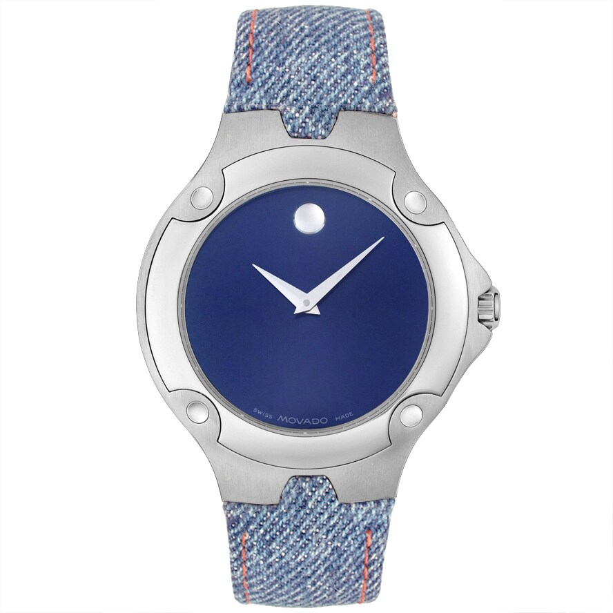 Movado Men's Sports Edition Denim Watch Free Shipping Today
