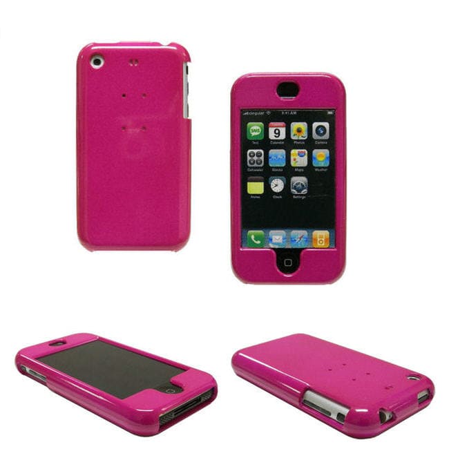 Plastic Hot Pink iPhone Case  