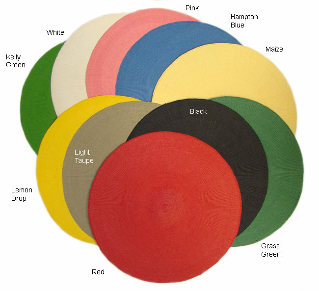 Round Treated Paper Placemats (Set of 6) Free Shipping On Orders Over