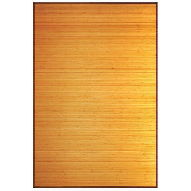 Camel Bamboo Rug (3 X 5) (BeigePattern SolidMeasures 0.125 inch thickTip We recommend the use of a non skid pad to keep the rug in place on smooth surfaces.All rug sizes are approximate. Due to the difference of monitor colors, some rug colors may vary 