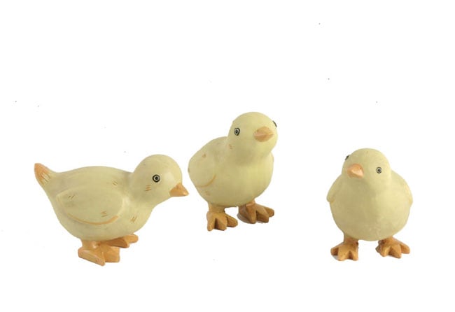 Baby Chicken Figurines (Set of 3)  