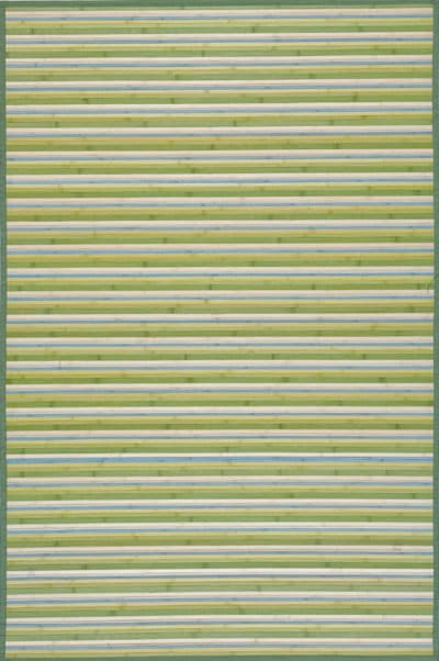 Handmade Lime Green Bamboo Runner (2x7) (GreenPattern StripeMeasures 0.125 inch thickTip We recommend the use of a non skid pad to keep the rug in place on smooth surfaces.All rug sizes are approximate. Due to the difference of monitor colors, some rug 