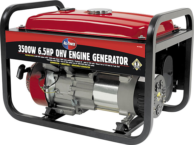   Power America 3500 watt 6.5HP OHV Electric Generator  