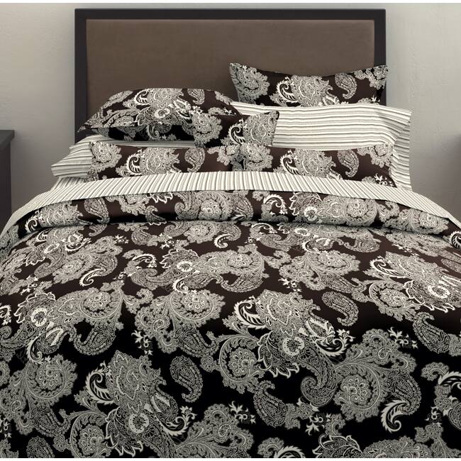 Gramercy Paisley Black Duvet Set
