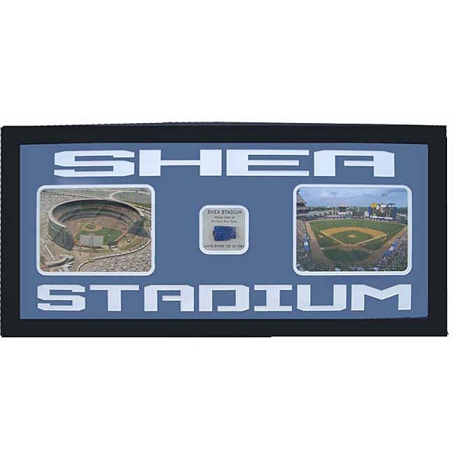 Shea Stadium Photo with Outfield Wall Piece