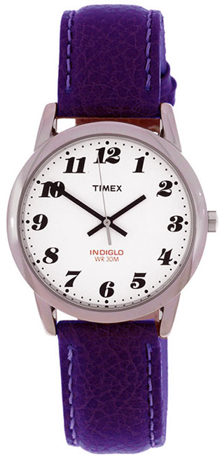 Timex Womens Purple Indiglo Strap Watch  
