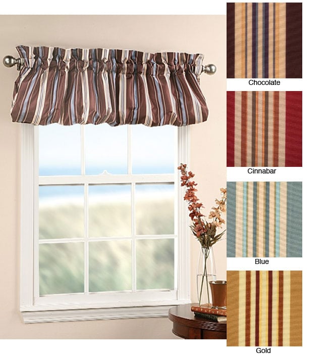 Taffeta Stripe Window Curtain Valance  