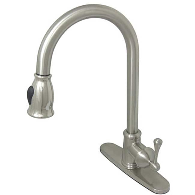 Vintage Brushed Nickel Pull-down Kitchen Faucet