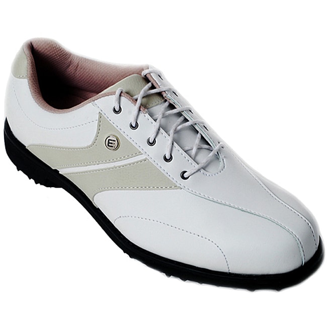 Etonic Lite Ladies' White/ Cream Golf Shoes - 11235568 - Overstock.com ...