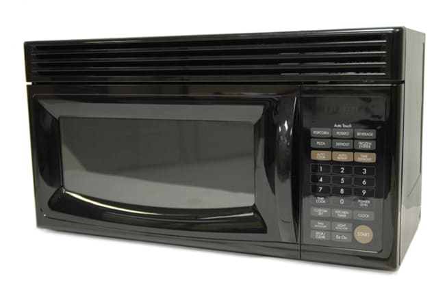 Goldstar 1 5 Cubic Feet Over The Range Black Microwave Goldstar 1 5 Cubic Feet Over The Range Black Microwave Refurbished