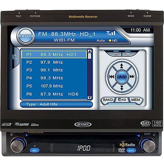 DVD Multimedia Receiver with Touch Screen Radio  