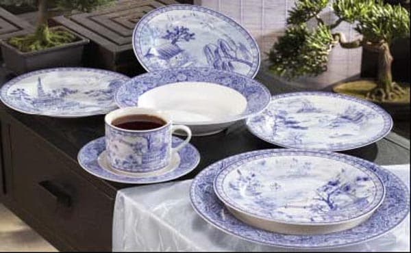 American Atelier Asian Toile 20 piece Dinnerware Set  