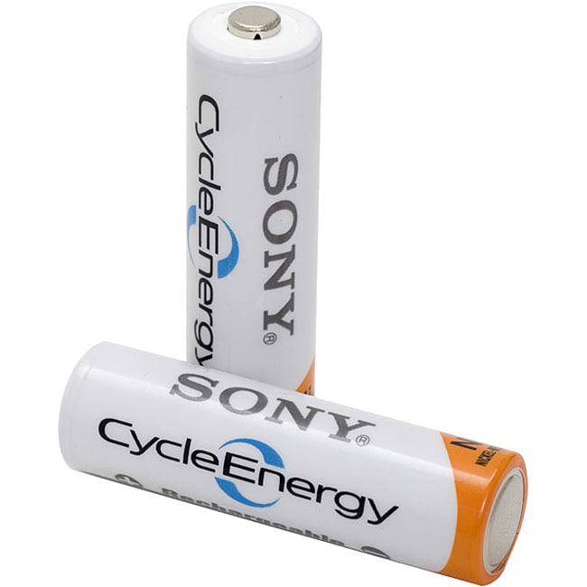 Sony AA Cycle Energy Rechargeable Batteries (Case of 2) Free Shipping