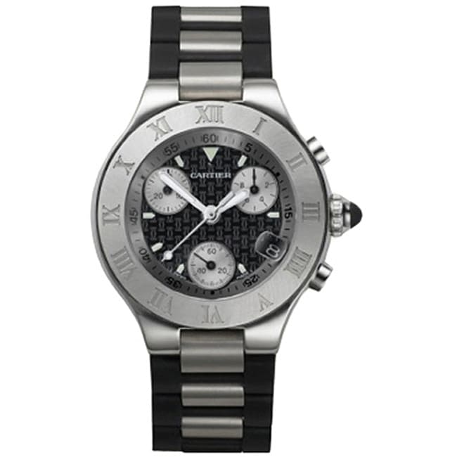 Cartier Must 21 Chronoscaph Womens Steel Watch  