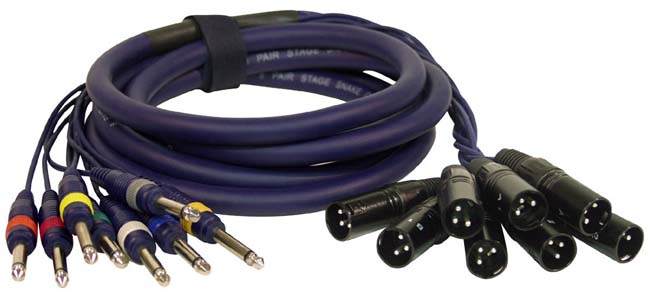   PPSN823 8 channel XLR to 1/4 inch Unbalanced Cable  