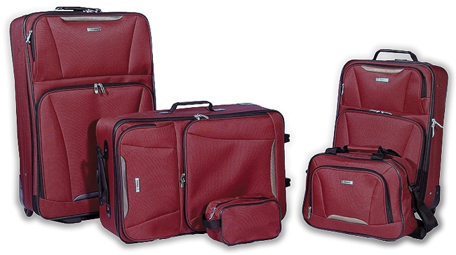 Tag Springfield 5 piece Red Luggage Set  