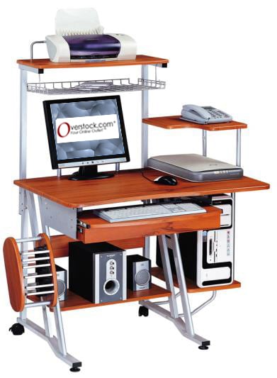 Multifunction Wooden Computer Desk Workstation  