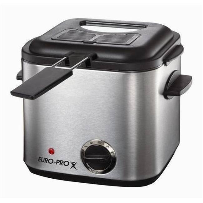 Euro Pro Compact Deep Fryer with Thermostat (Refurbished)