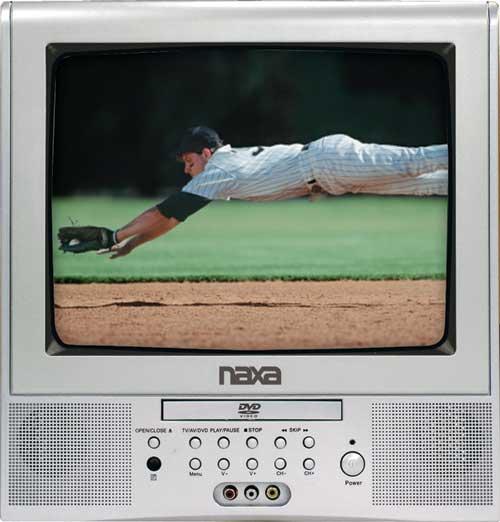 Naxa NX 540 13 inch AC DC Television and DVD Player  