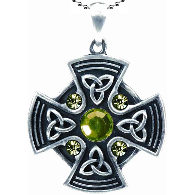 Pewter Celtic Shield of Protection Necklace  