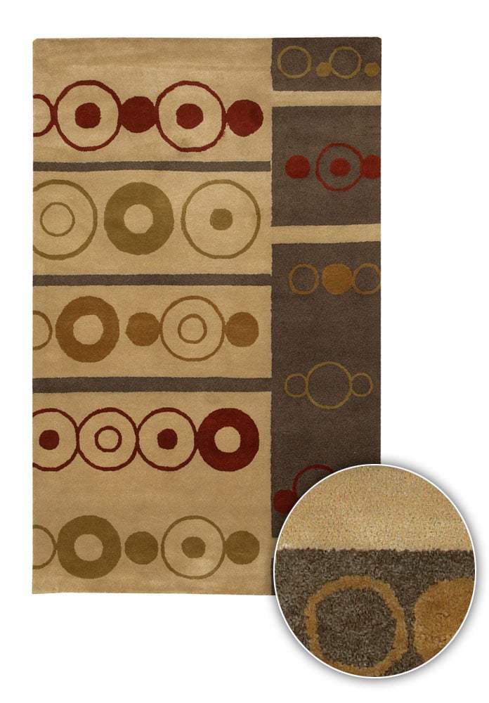 Hand tufted Contemporary Serena Wool Rug (5 x 76)