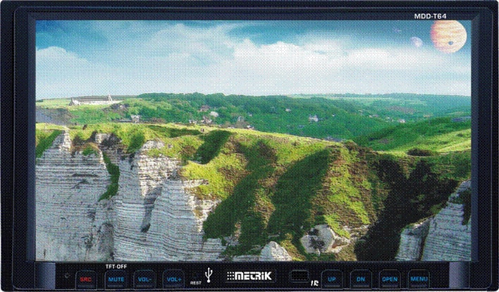 Metrik 7 inch Double DIN In dash DVD Player  