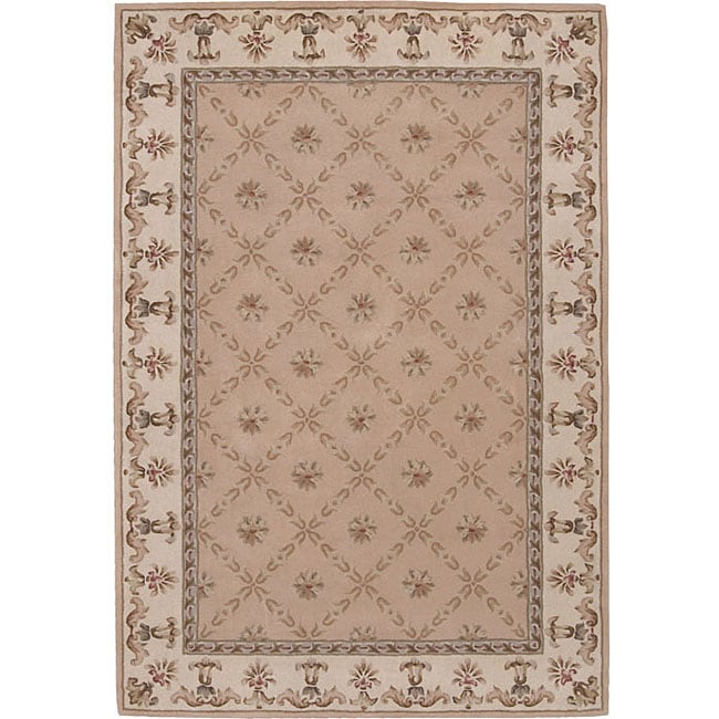 Hand tufted Peach Wool Seine Rug (8 x 106)