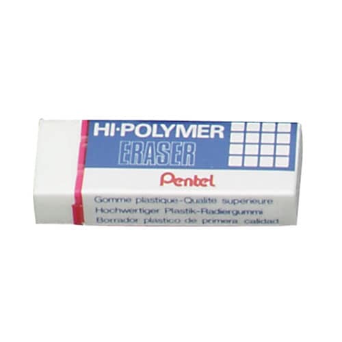 Pentel Hi-Polymer Eraser - Super XL, White 