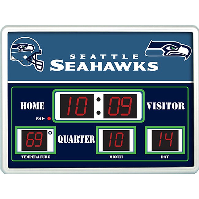 Seattle Seahawks Scoreboard Clock Free Shipping Today