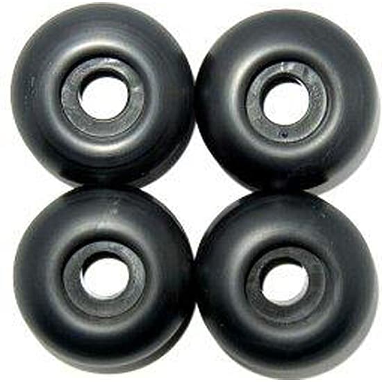 Dura Rollers 50 mm Black Skateboard Wheels  