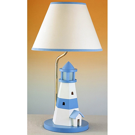 Lighthouse Table Lamp with Night Light  