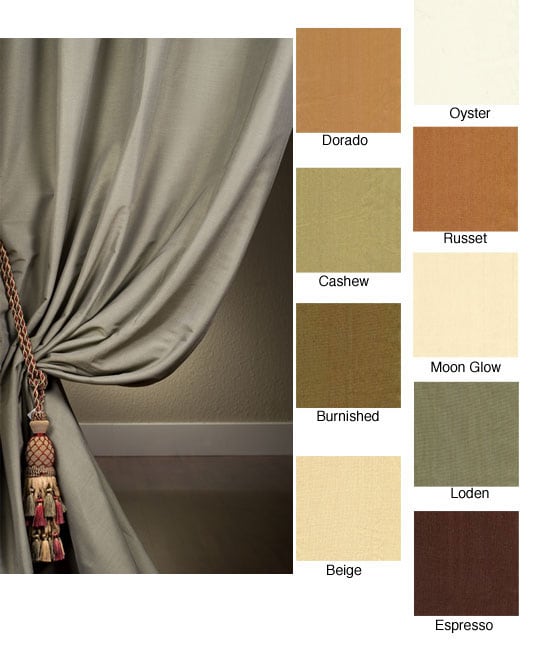 Italian Cotton/ Silk 120 inch Curtain Panel  