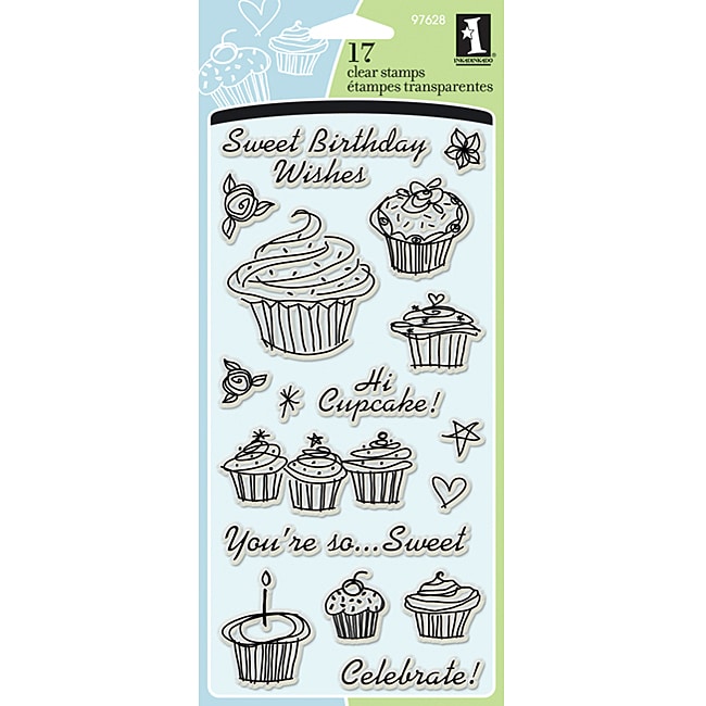 Inkadinkado Birthday Cupcake Clear Stamps  