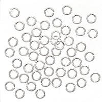   Silver Open Jump Rings 4mm Heavy 19 Gauge (50)  