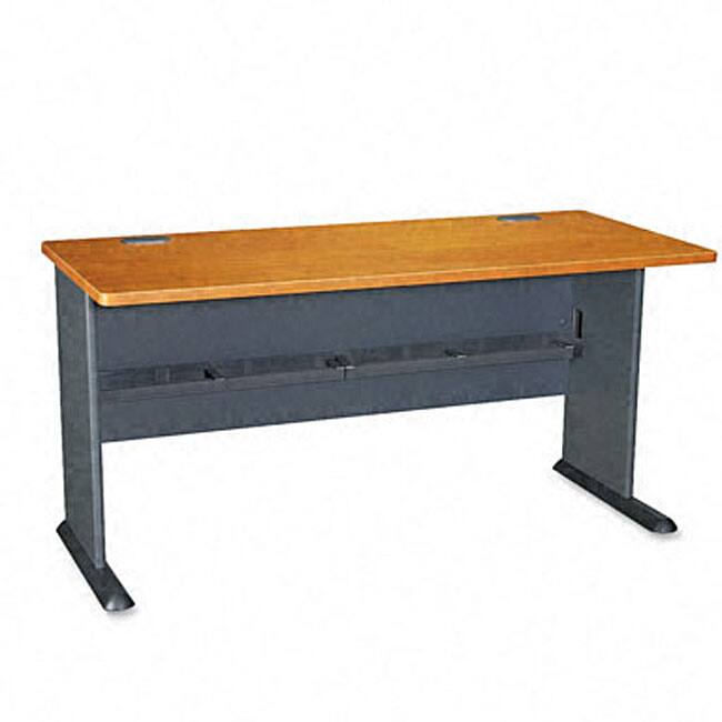 Bush Series A Cherry Workstation Desk
