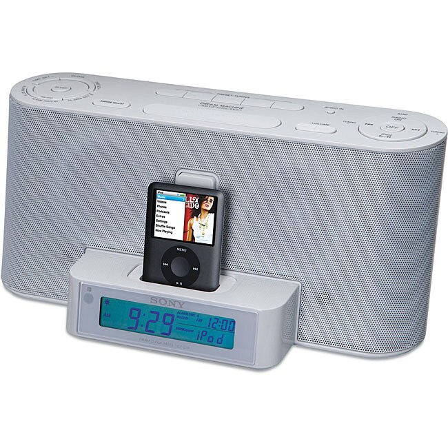 sony speaker dock clock radio for ipod iphone