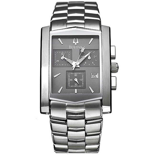 Bulova Men's Steel Quartz Chronograph Dress Watch - 11402083 ...