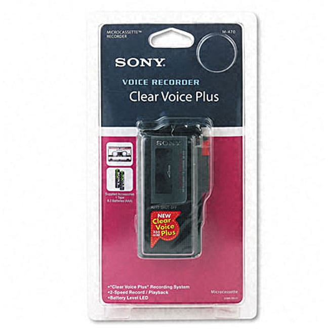 Sony M-470 Microcassette Dictation Recorder