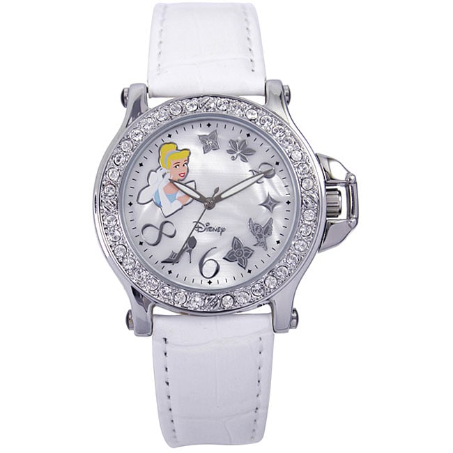 Disney Brilliance Diamond Cinderella Womens Crystal Watch   