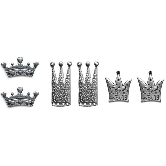 Pewter Crown Charms Value Pack  