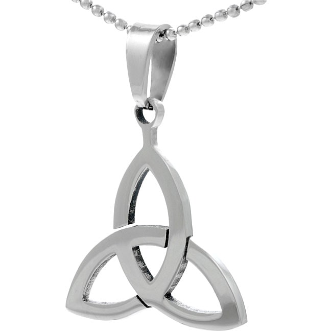 Surgical Steel Celtic Triangle Necklace