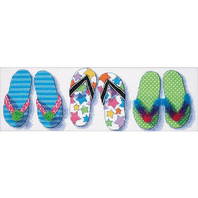 Flip Flop Frenzy Counted Cross Stitch Kit  
