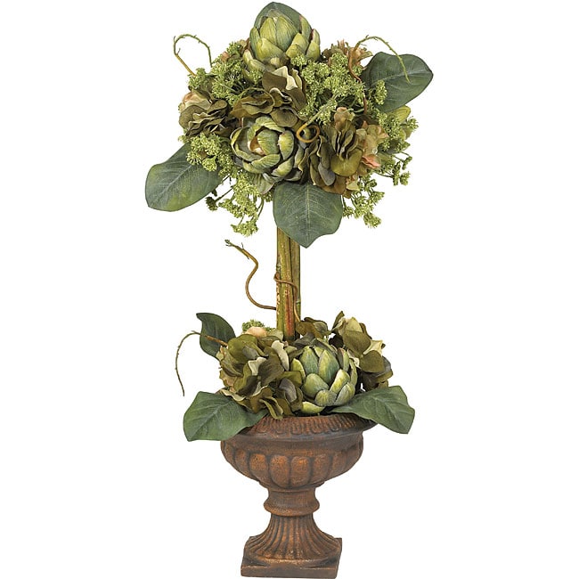 Silk Artichoke Flower Centerpiece Arrangement  